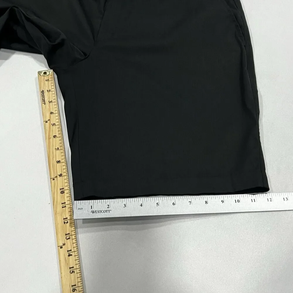 Nike Golf Shorts Men Black Performance Dri Fit Stretch Athletic‎ Chino Size 38